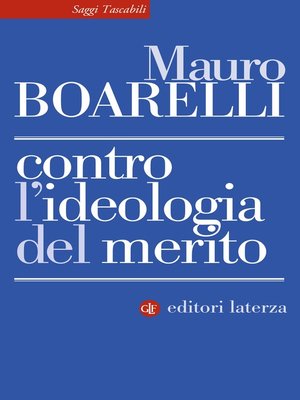 cover image of Contro l'ideologia del merito